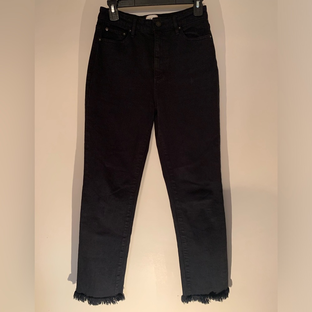 Alice + Olivia straight leg black jeans